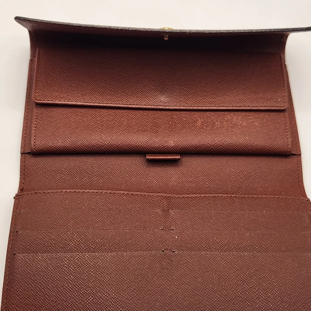 Vintage Louis Vuitton Monogram Long Wallet Trifold November 1991 France TH0911